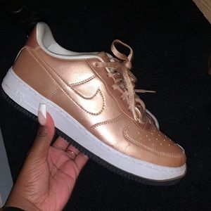 Rose Gold Nike Air Force 1